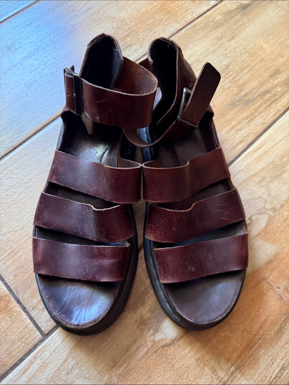 Dr Martens Womens Brown Leather Dr Marten Sandals - Picture 5 of 5